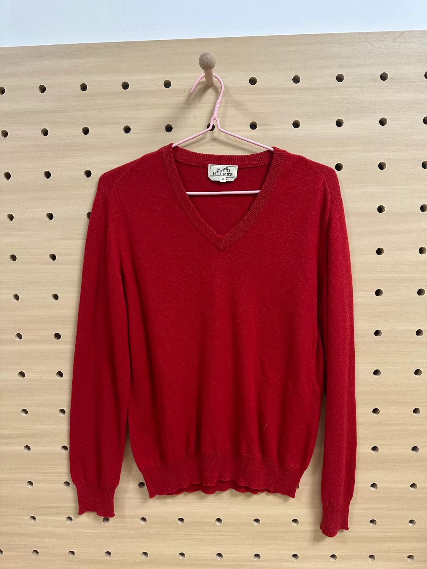 Hermes Hermes Red Cashmere Sweater Size XS / US 0-2 / IT 36-38 - 1 Thumbnail