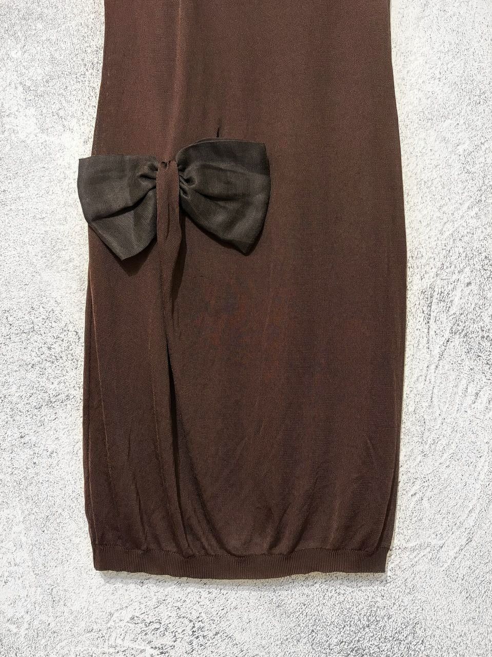 Versace Versace Vintage Silk Cocktail Dress With Bows Made in Italy Size S / US 4 / IT 40 - 7 Thumbnail