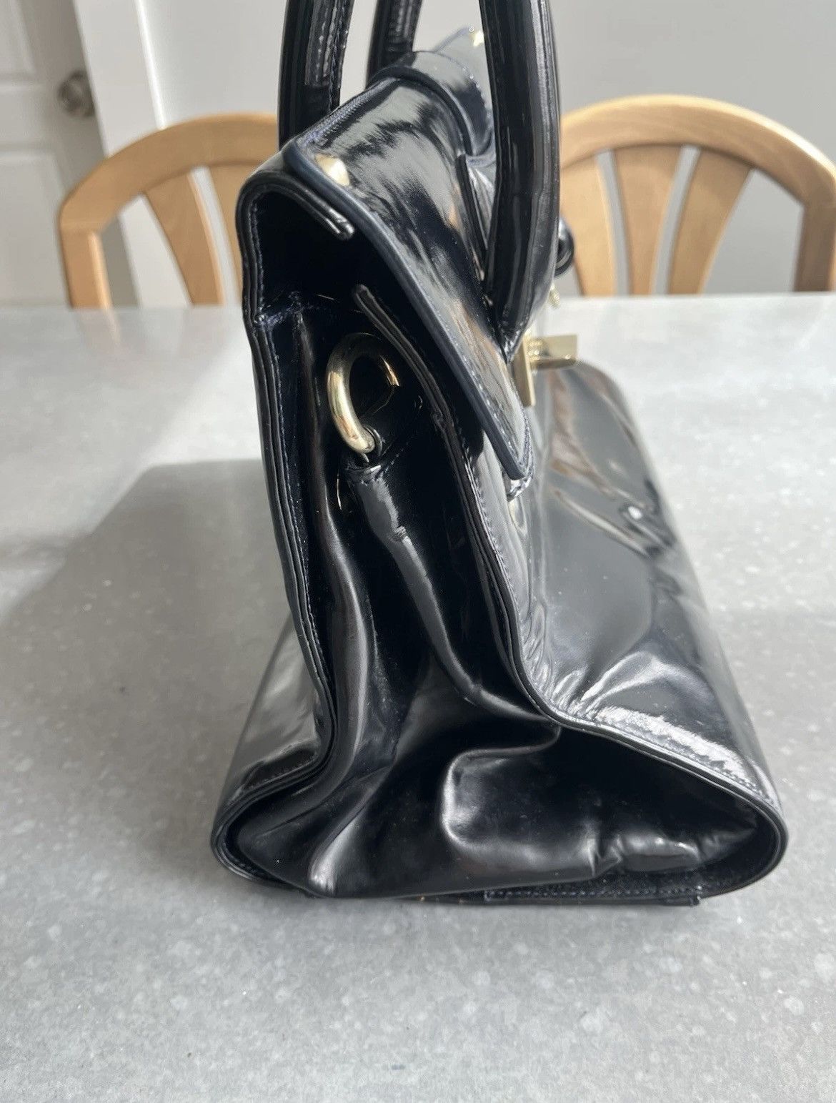 Jimmy Choo Jimmy Choo Large Patent Leather Handbag, Great Condition Size ONE SIZE - 4 Thumbnail