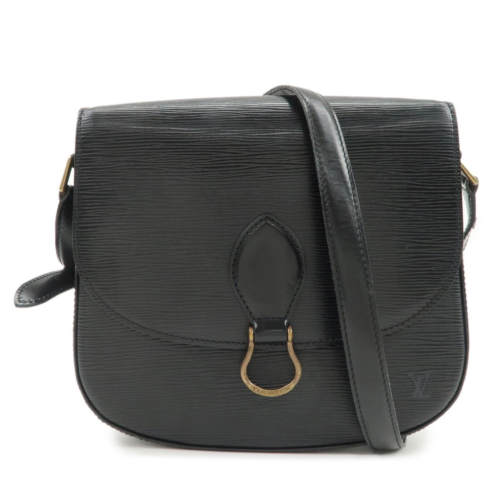 Louis Vuitton Louis Vuitton Epi Saint Cloud Shoulder Bag Leather Black Size ONE SIZE - 1 Thumbnail