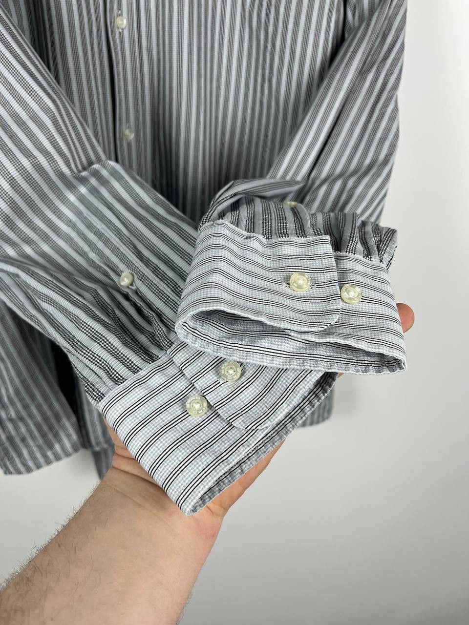 Etro ETRO Milano Men's Striped 100% Cotton Shirt Made in Italy Size US XXL / EU 58 / 5 - 4 Thumbnail