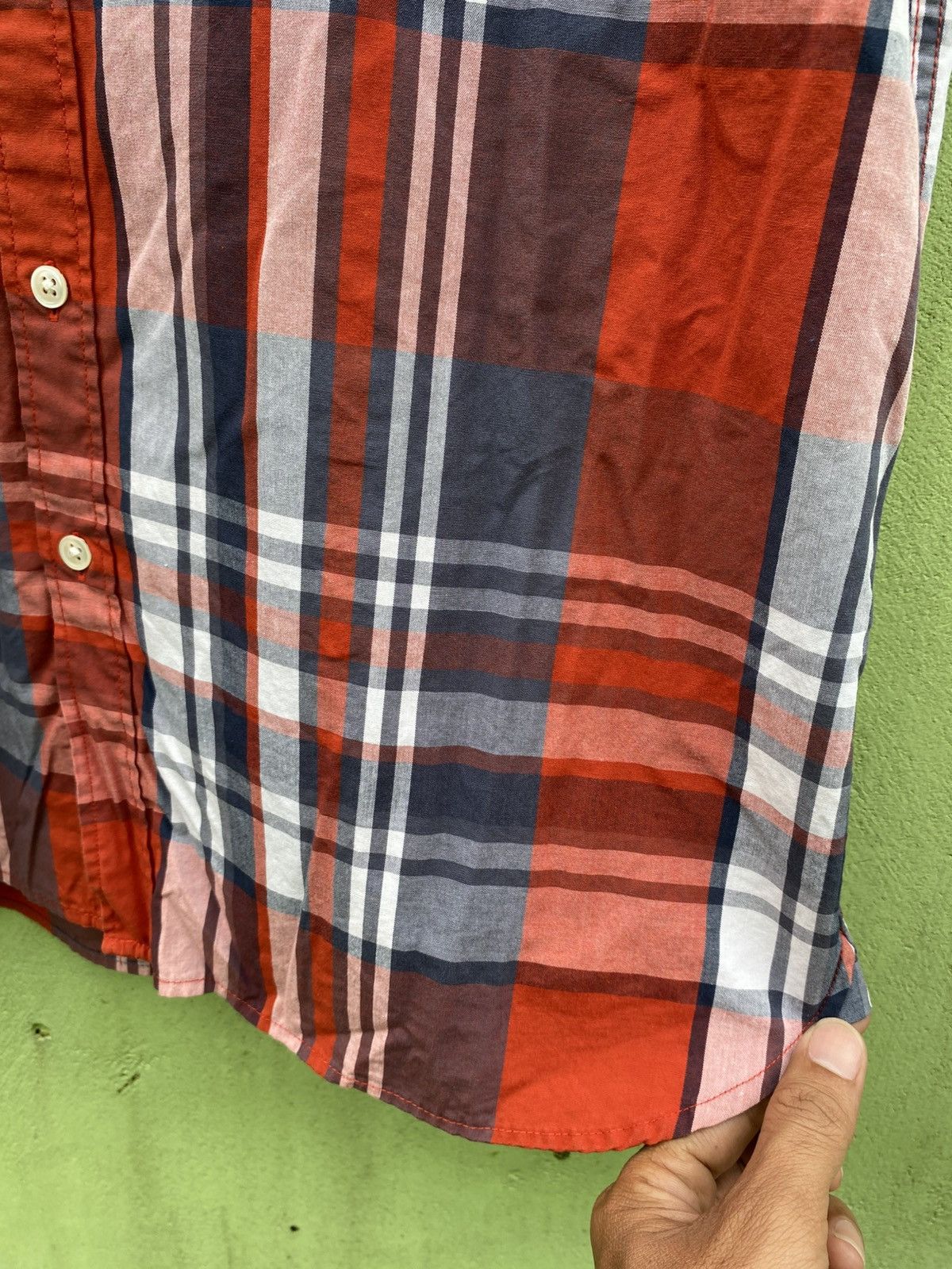 Levi's Levi’s Red Navy Plaid Short Sleeve Shirt Classic Summer Look Size US M / EU 48-50 / 2 - 6 Thumbnail