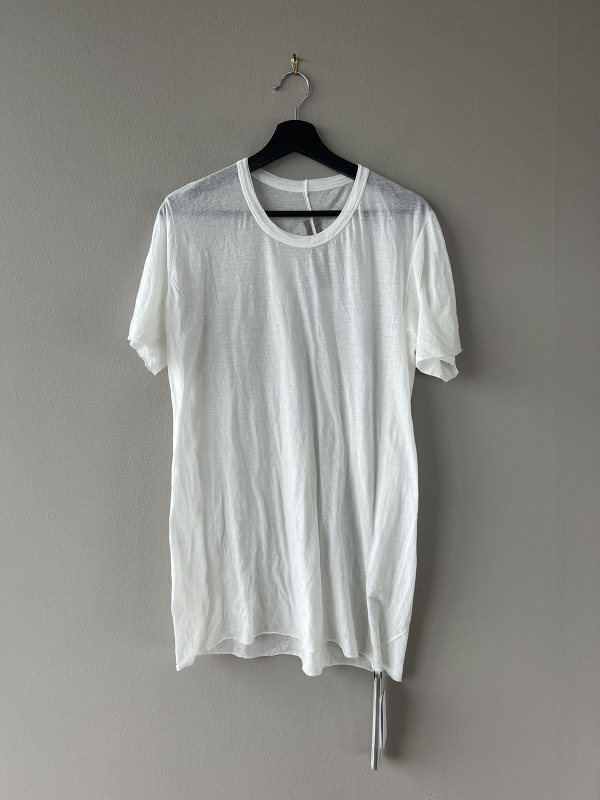 image of Rick Owens Ss22 Fogachine Basic Ss Tee in White, Men's (Size 2XL)