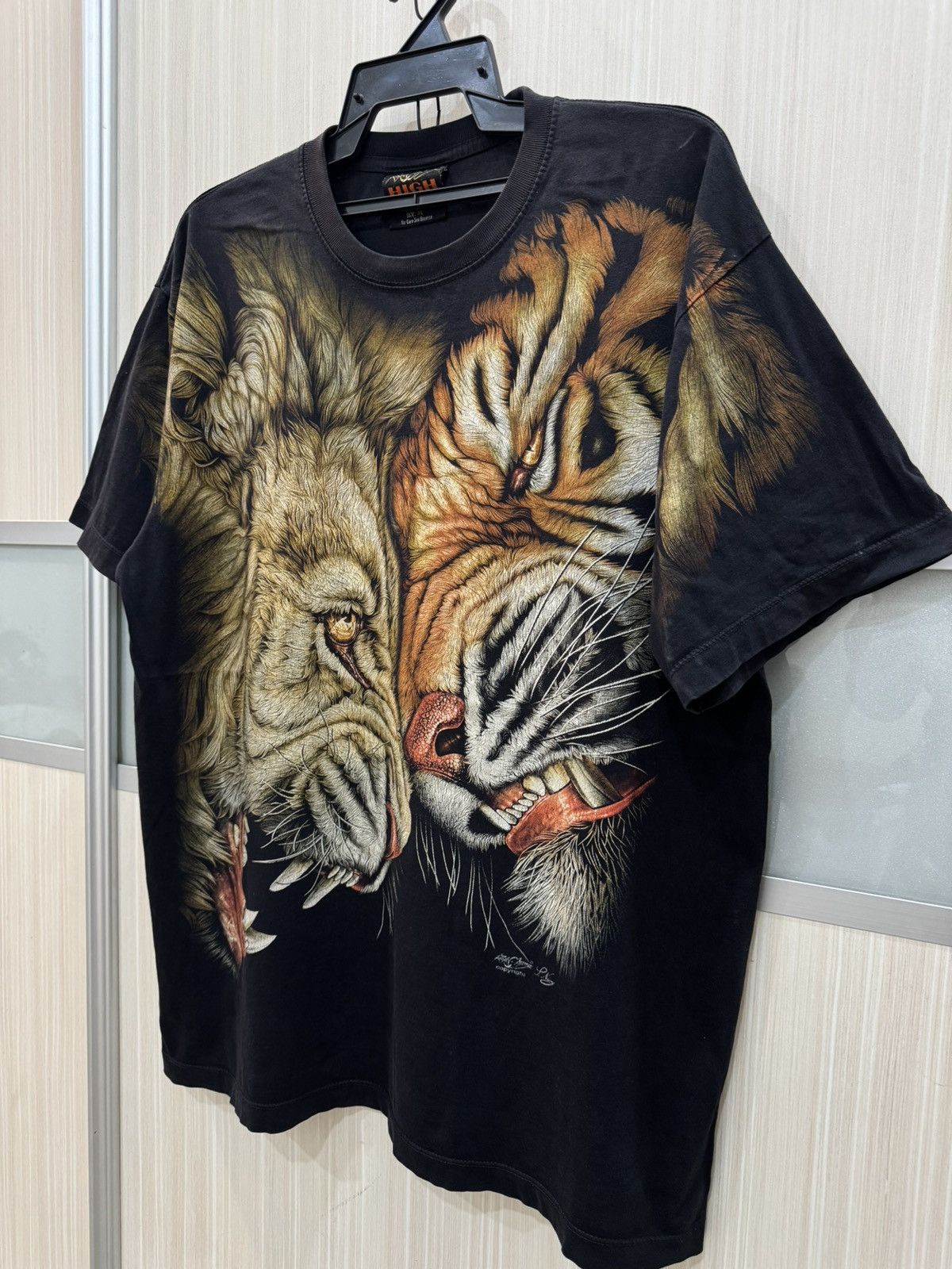 Vintage Vintage Lion vs Tiger Big Photos Size US XL / EU 56 / 4 - 3 Thumbnail