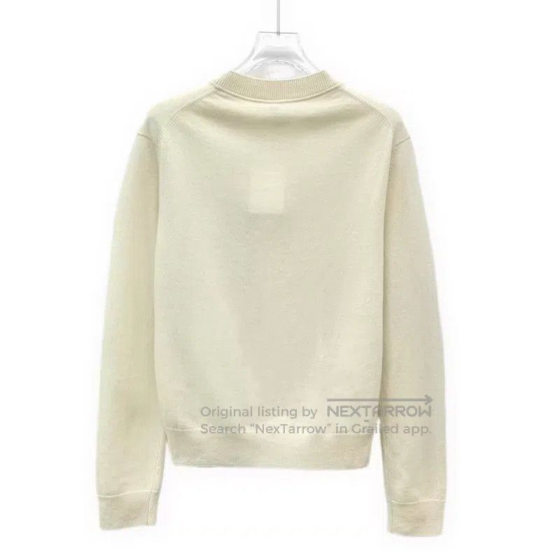 Hermes Hermes Beige Jacquard Cashmere Crewneck Long Sleeve Knit Size XS / US 0-2 / IT 36-38 - 2 Thumbnail