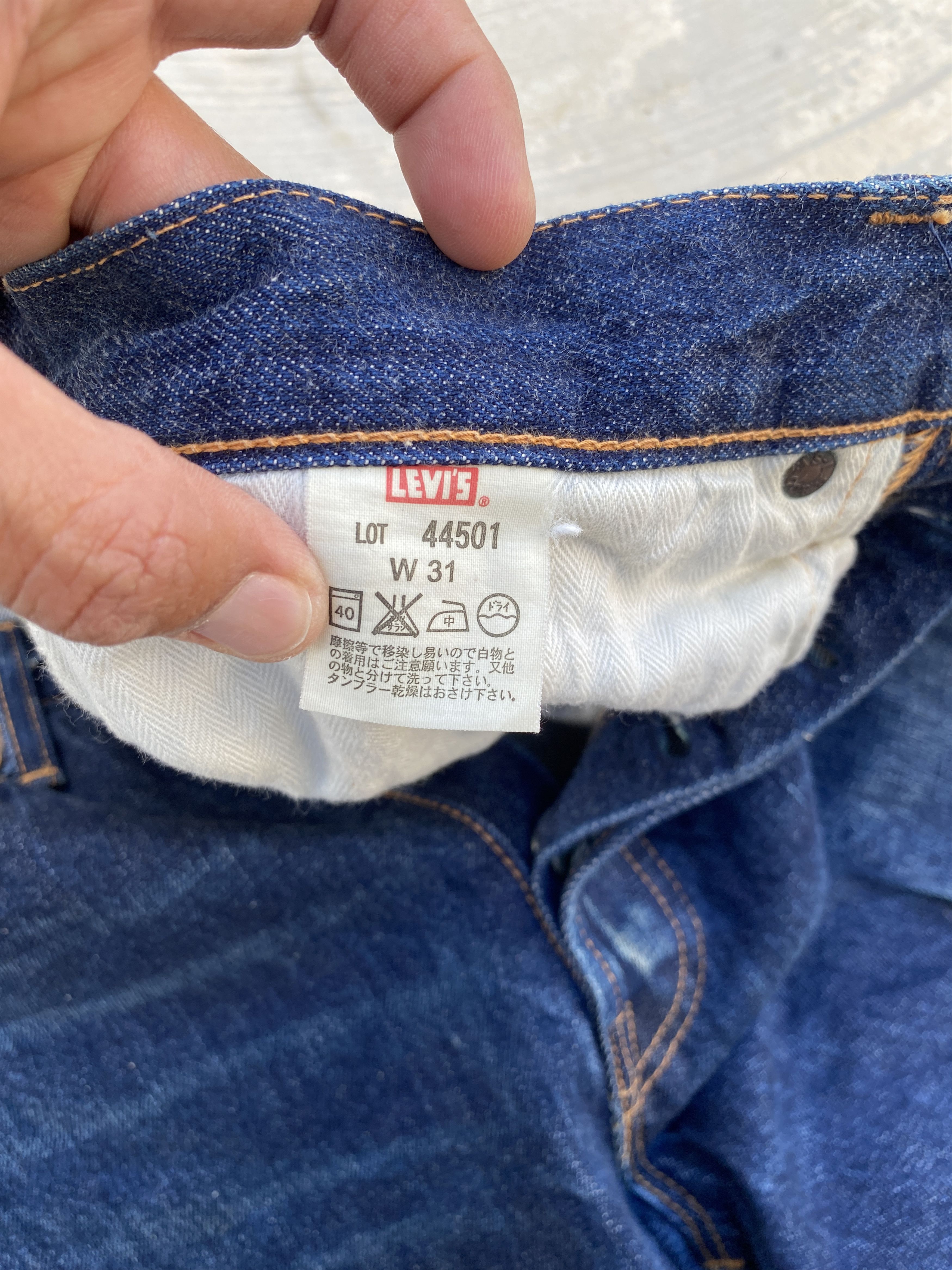 Reworked Levis LVC 44501 S501XX WW2 Selvedge Denim