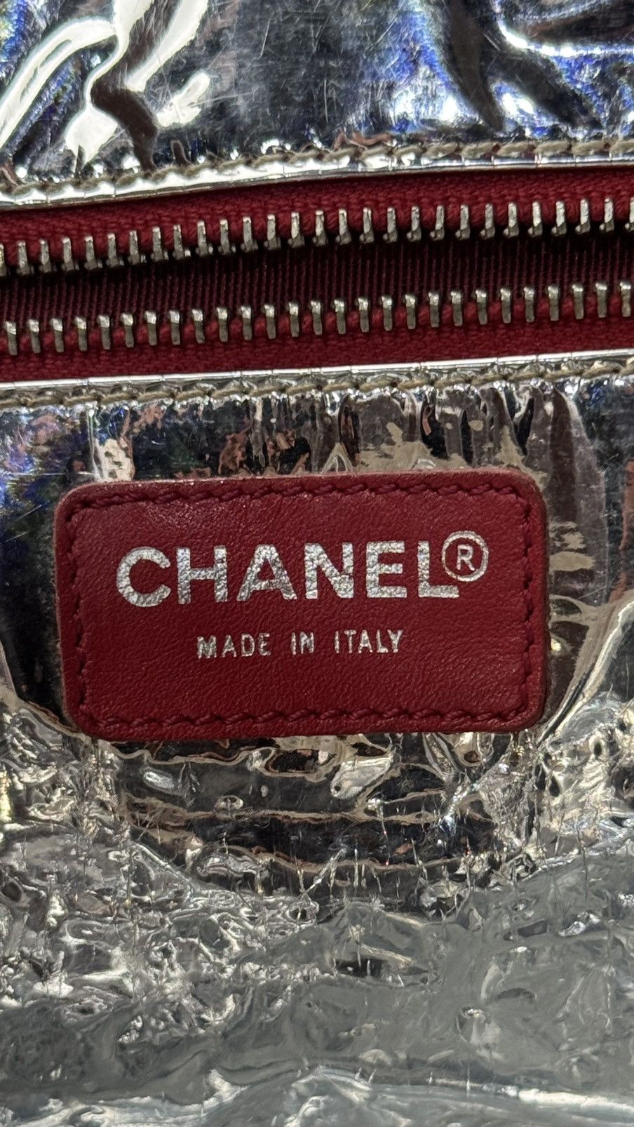 Chanel Chanel Tote “5” in Navy Blue Canvas And Quilted Silver Size ONE SIZE - 14 Thumbnail