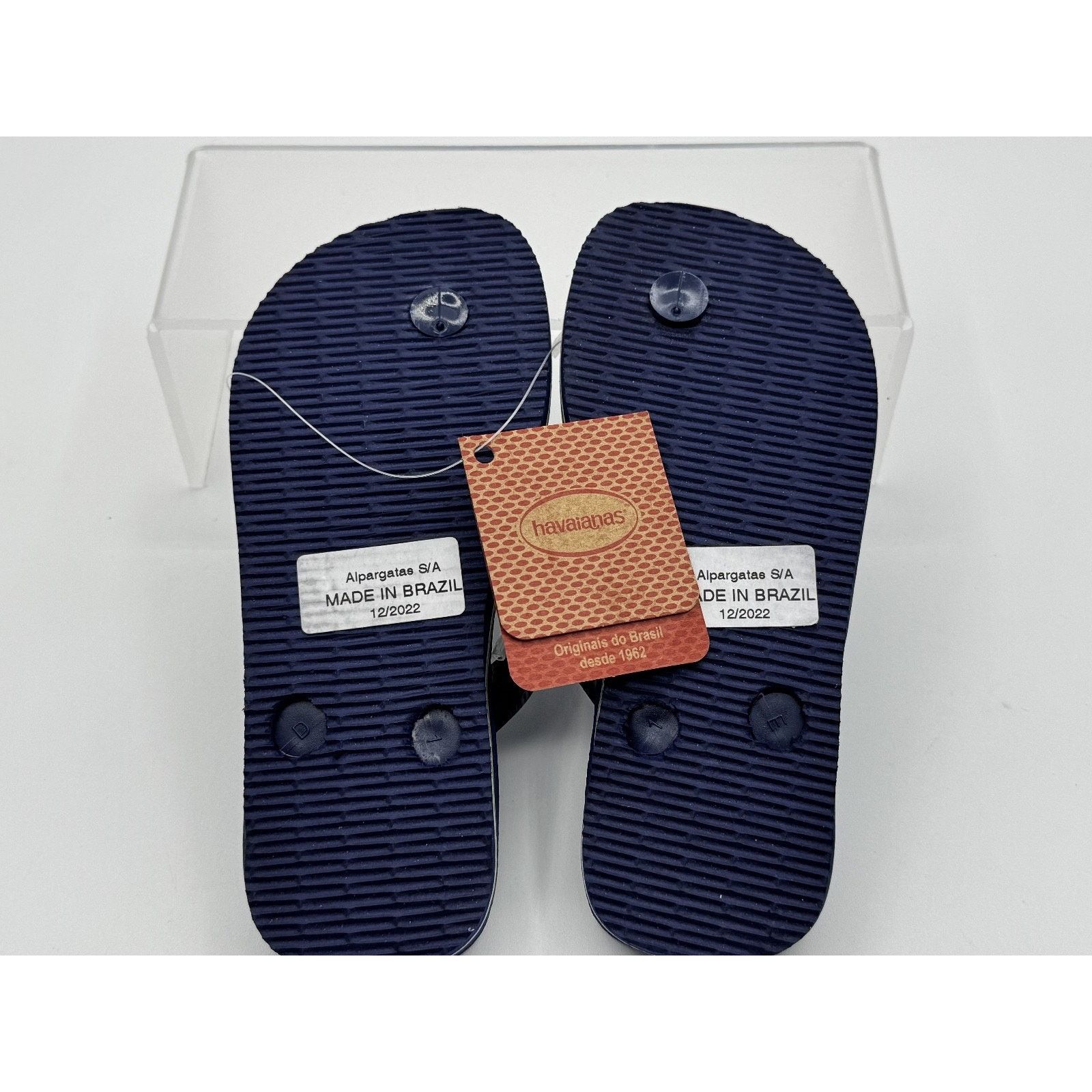 Other Havaianas Navy Blue Brasil Flip Flops Size 29-30-11.5-12 US Size US 11.5 / IT 41.5 - 5 Thumbnail