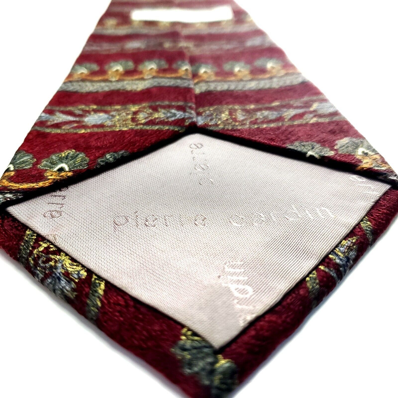 Pierre Cardin Pierre Cardin Silk Tie Print Red Wide Size ONE SIZE - 5 Thumbnail