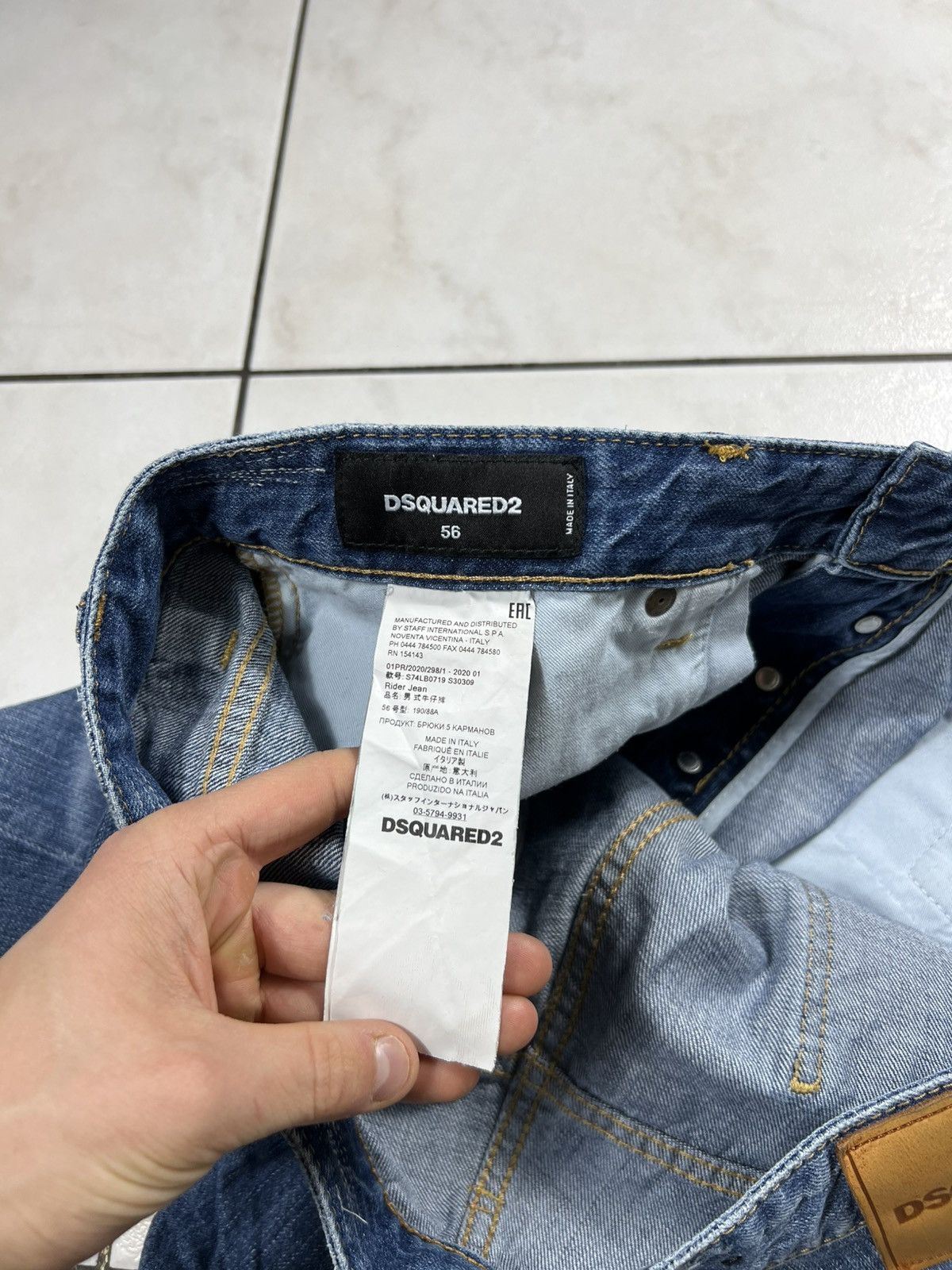 Dsquared2 Dsquared2 rider jeans ripped distressed denim pants washed Size US 36 / EU 52 - 20 Thumbnail