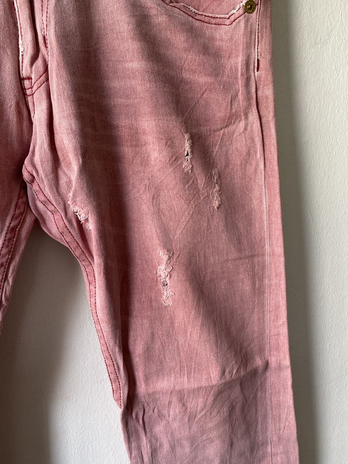 If Six Was Nine Japanese Brand Apestein Flare Distressed Denim Size US 31 - 7 Thumbnail