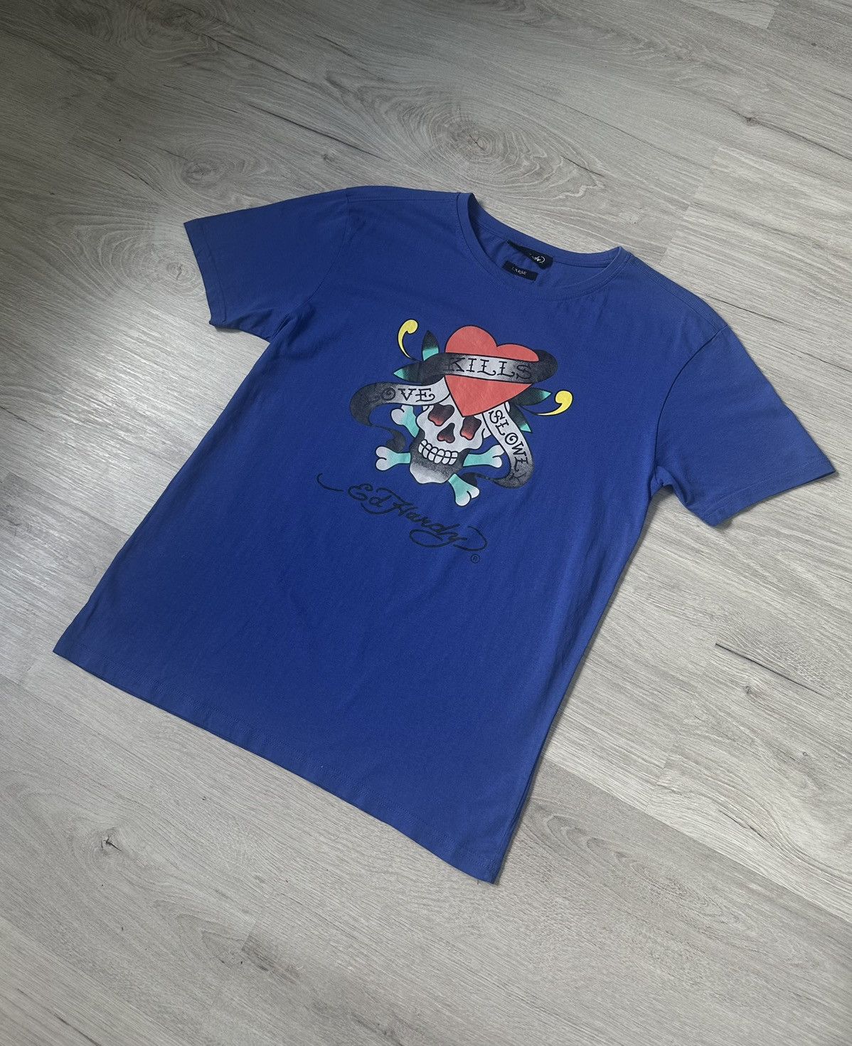 Ed Hardy × Japanese Brand Men’s T-Shirt Ed Hardy Y2K Big Logo Size US M / EU 48-50 / 2 - 1 Thumbnail