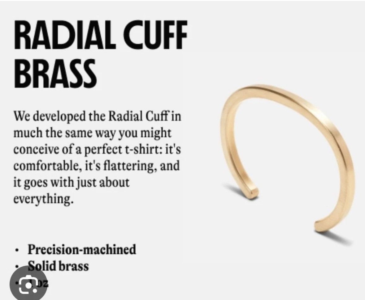 Other CRAIGHILL Radial Cuff Bracelet Matte Finish Gold Solid Brass Size ONE SIZE - 4 Thumbnail