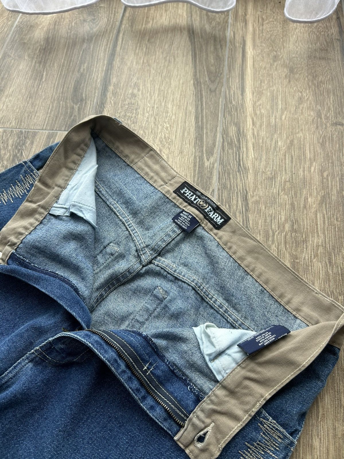 Phat Farm × Vintage Vintage Phat Farm big logo Rap baggy jeans mens Size US 34 / EU 50 - 5 Thumbnail