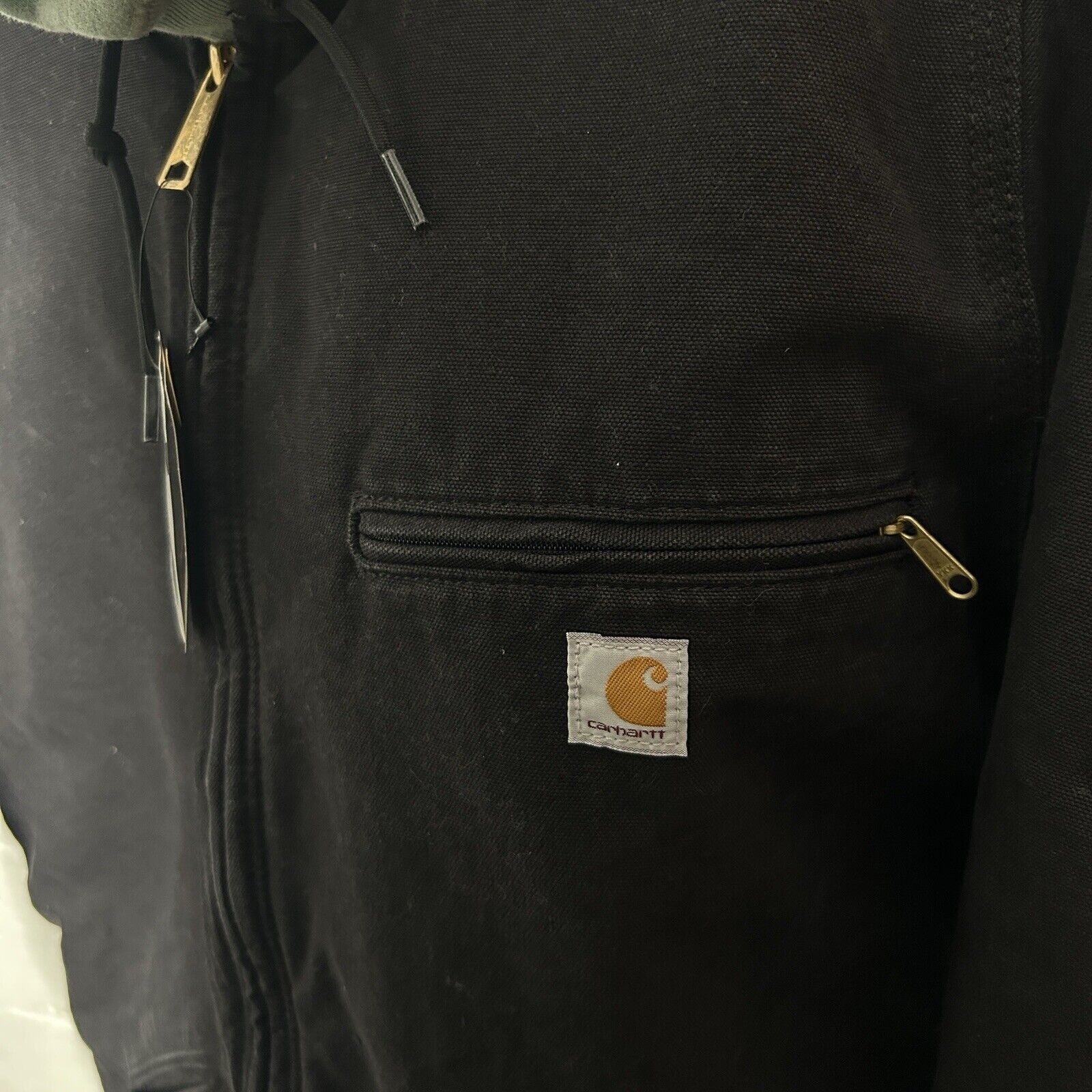 Carhartt Carhartt Sherpa-Lined Hooded Detroit Jacket “Black” Size XL / US 12-14 / IT 48-50 - 3 Thumbnail