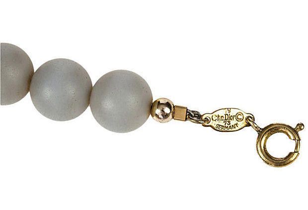 Dior German Dior Faux Chalcedony Beaded Necklace Size ONE SIZE - 2 Thumbnail