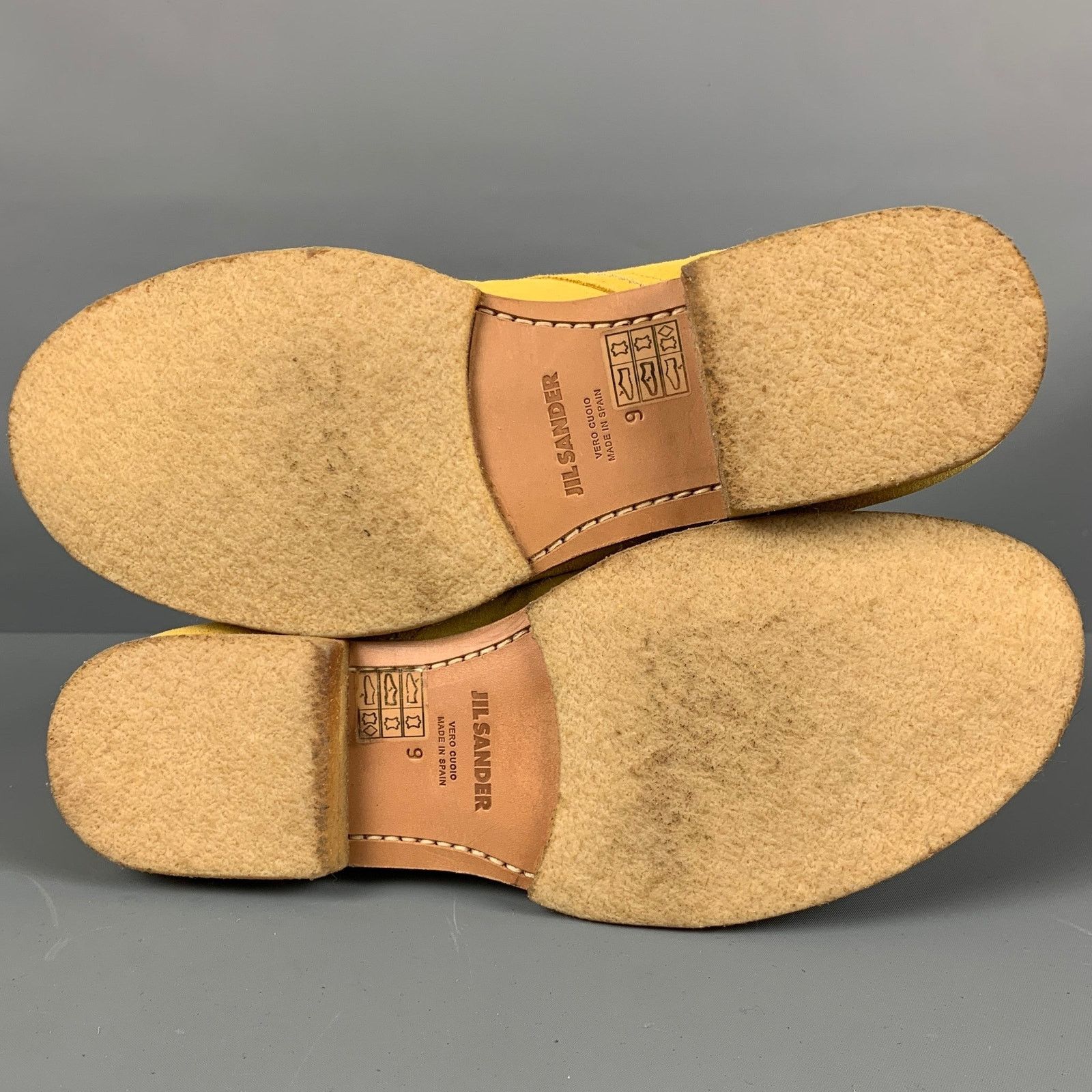Jil Sander JIL SANDER Size 9 Yellow Suede Ankle Lace Up Shoes Size US 9 / EU 42 - 6 Thumbnail