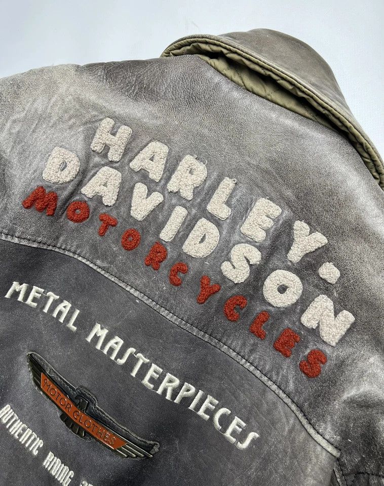 Harley Davidson Harley-Davidson RARE EXCLUSIVE Vintage Leather Jacket 1970s Size US M / EU 48-50 / 2 - 11 Thumbnail