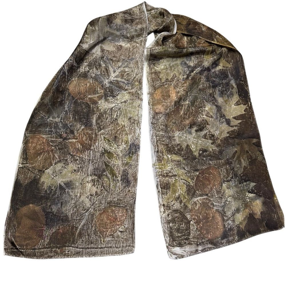 Other New 100% Silk Hand Dyed Leaves Ecoprint Rectangle Scarf 11' Size ONE SIZE - 4 Thumbnail