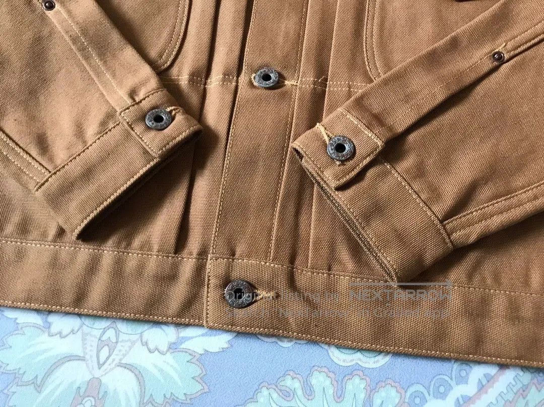 Rising Sun & Co. Rising Sun Canvas Work Jacket Brown XS. Size US XS / EU 42 / 0 - 6 Thumbnail