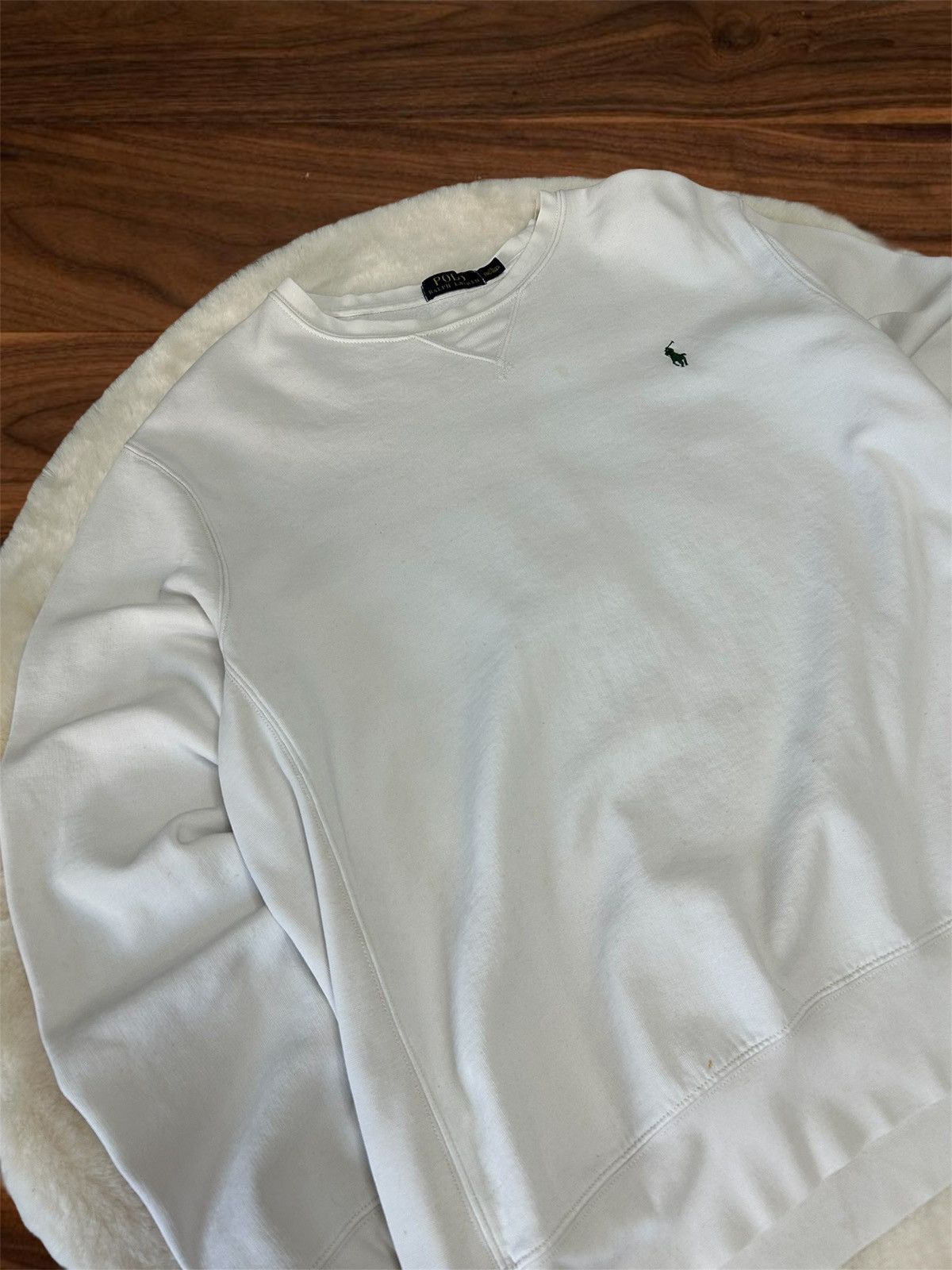 Ralph Lauren 👕 Ralph Lauren White Sweatshirt Size US XL / EU 56 / 4 - 2 Thumbnail