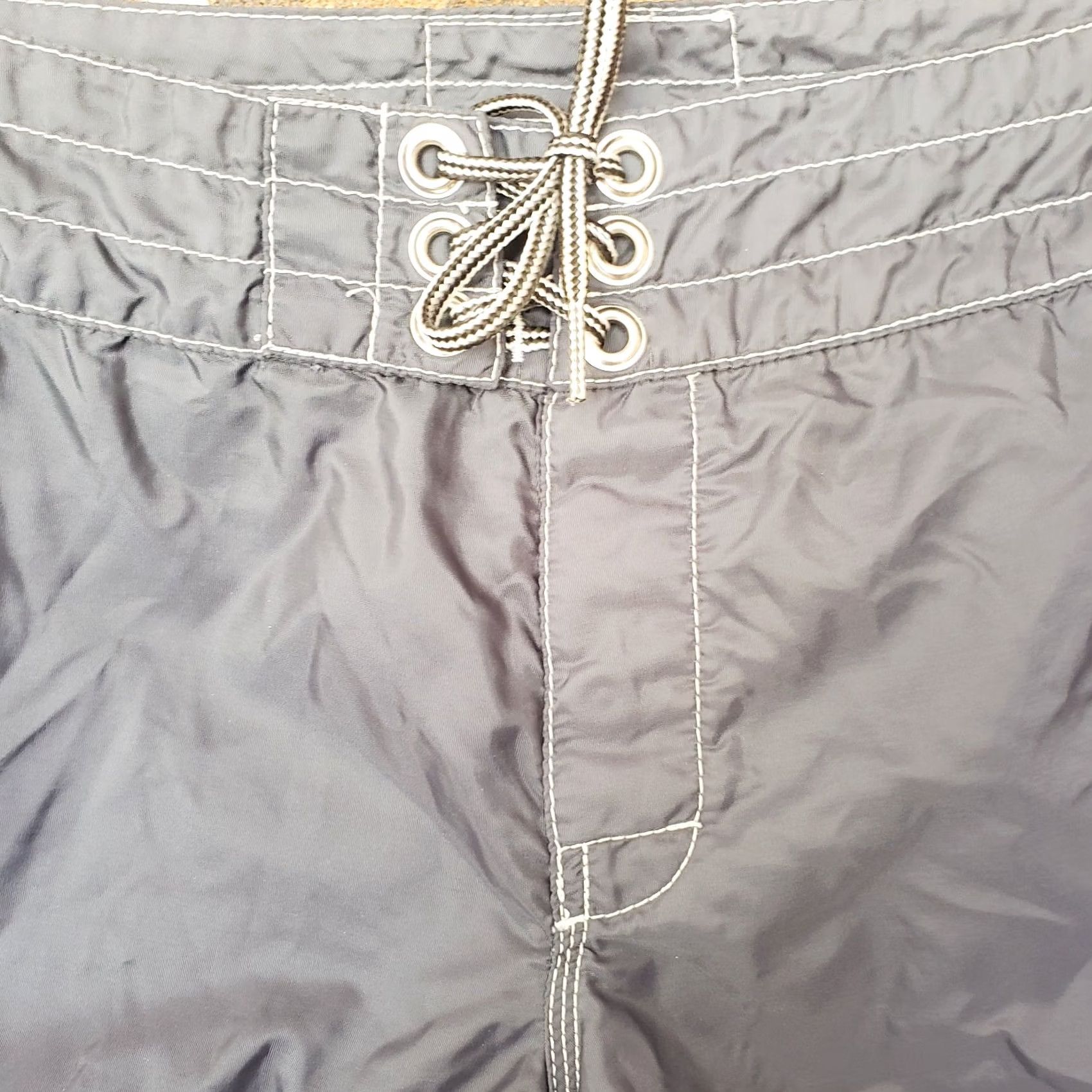Vintage Birdwell Beach Britches Shorts Womens 12 Navy Blue Swim Boardshort Lace Surf USA Size 34" / US 12 / IT 48 - 3 Thumbnail