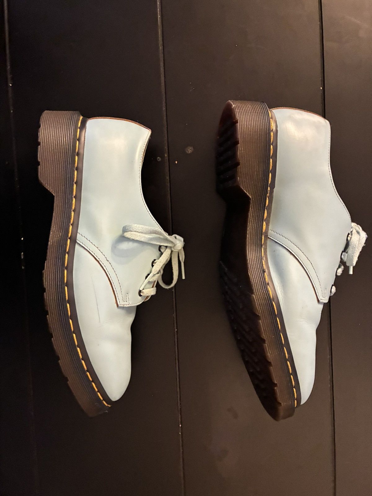 Dr. Martens × Supreme Doc Marten x Supreme Smith Powder Blue 1461 derby low boot Size US 9 / EU 42 - 4 Thumbnail