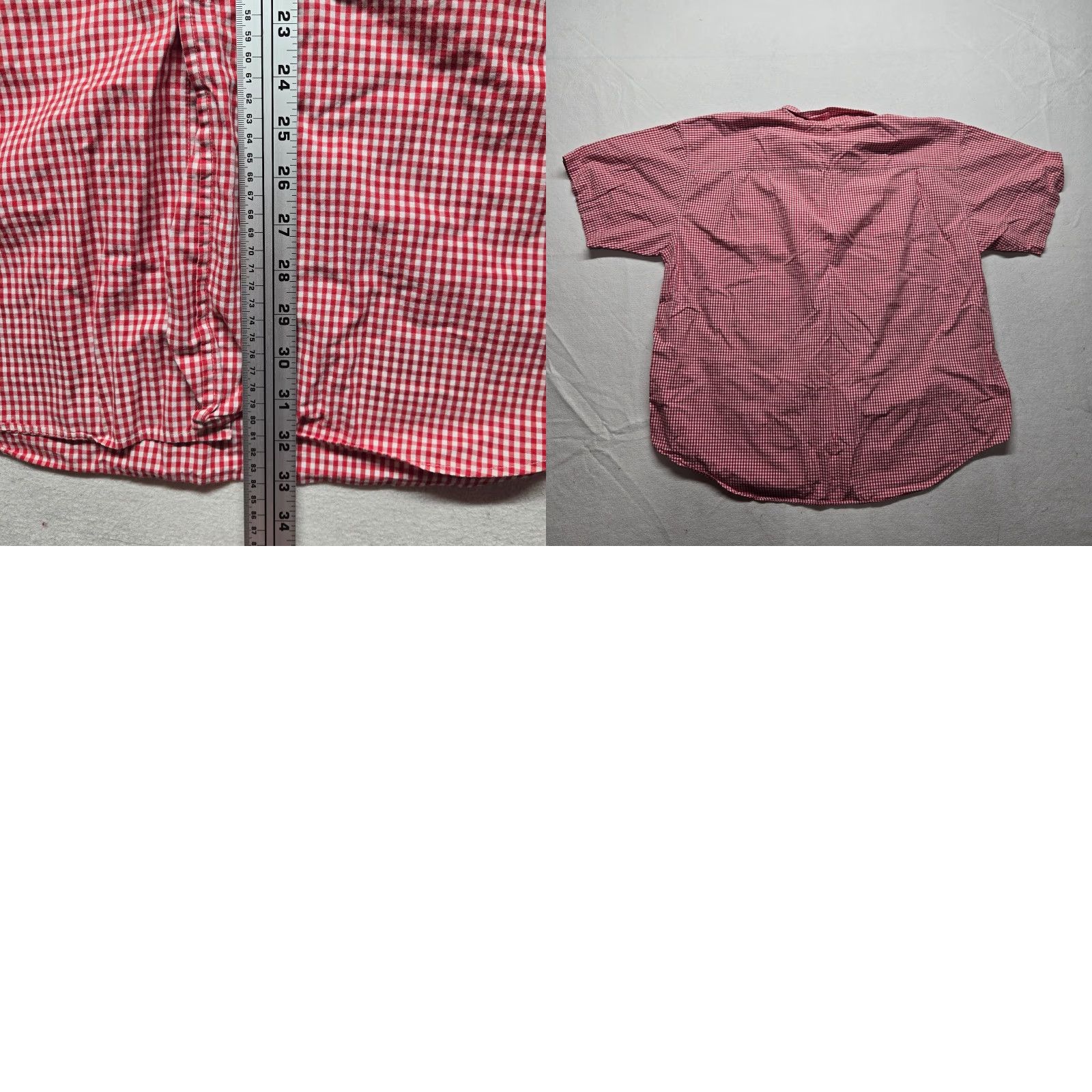 Izod IZOD Shirt Red Checkered 100% Cotton Short Sleeve Button Up Adult Men 3X Plaid Vintage No Size US XXL / EU 58 / 5 - 8 Thumbnail