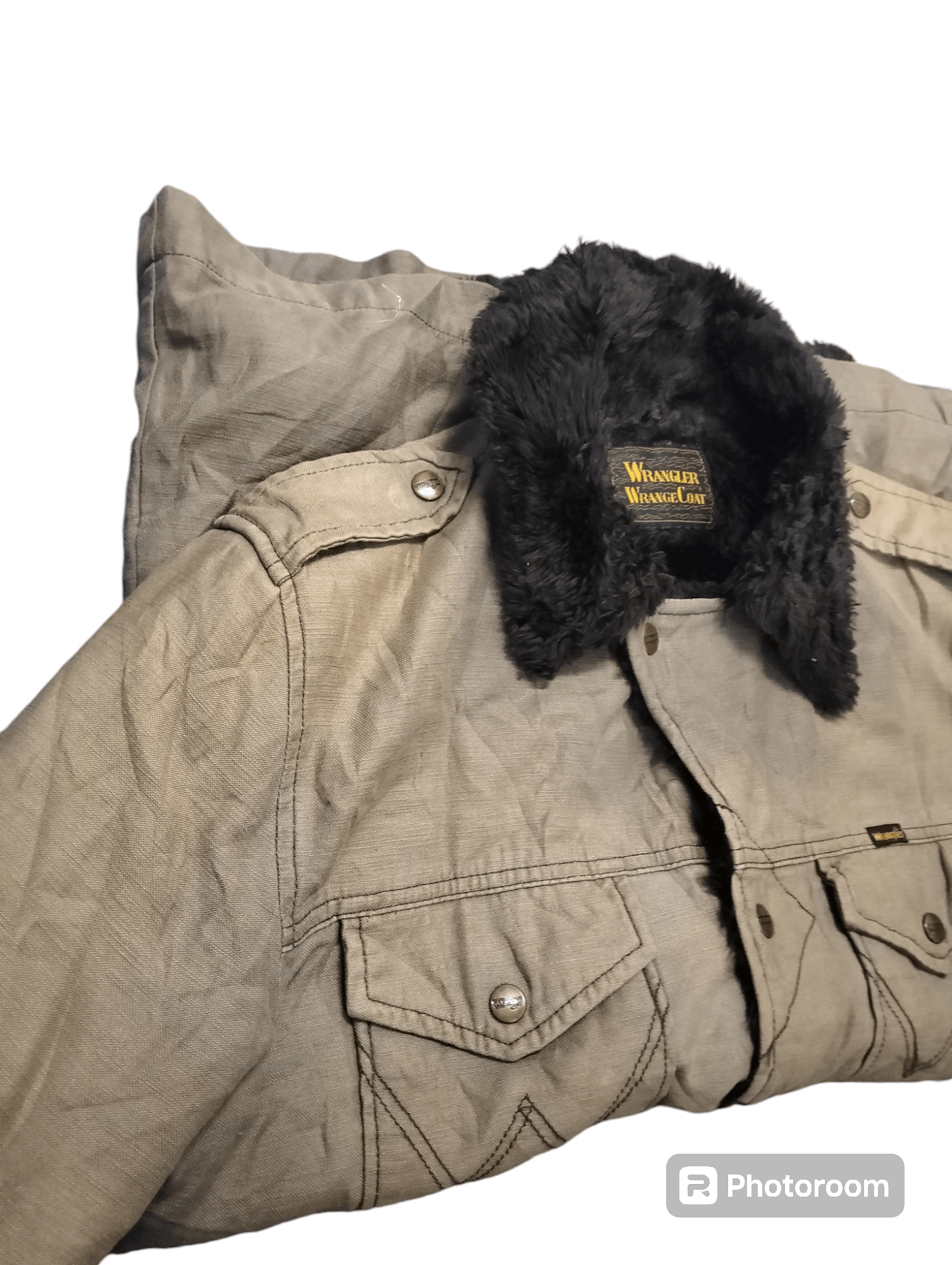 Wrangler Vintage Wrangler Fur Jacket Fur Denim Jacket Size US L / EU 52-54 / 3 - 1 Thumbnail