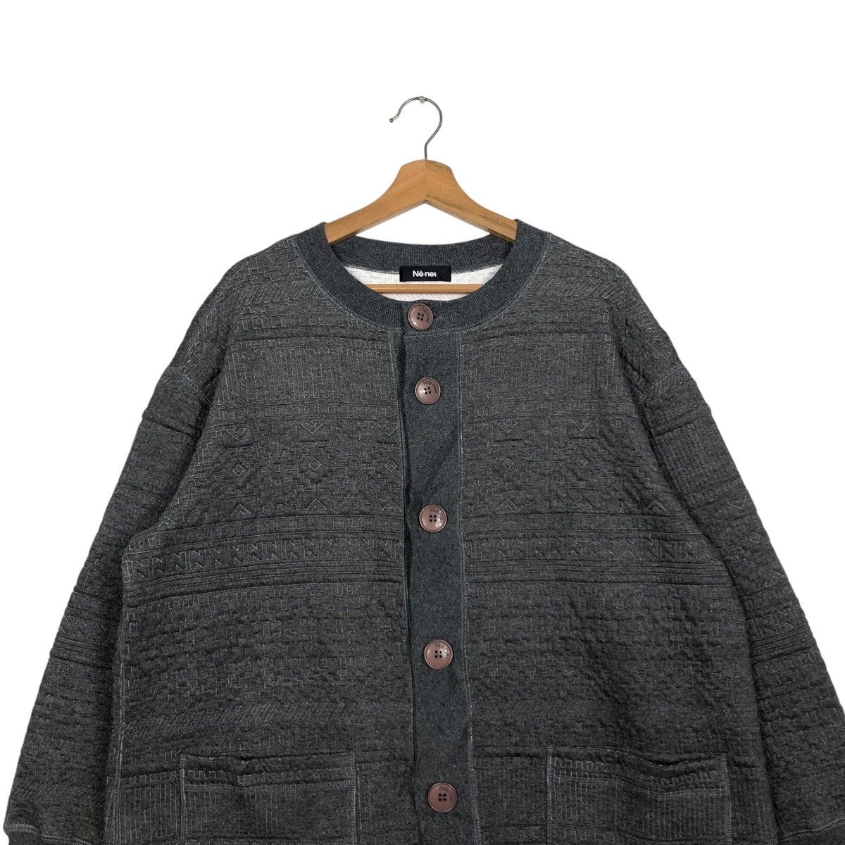 Issey Miyake 📌Vintage Long Jacket Button Ne-Net Japan Issey Miyake Size US M / EU 48-50 / 2 - 4 Thumbnail