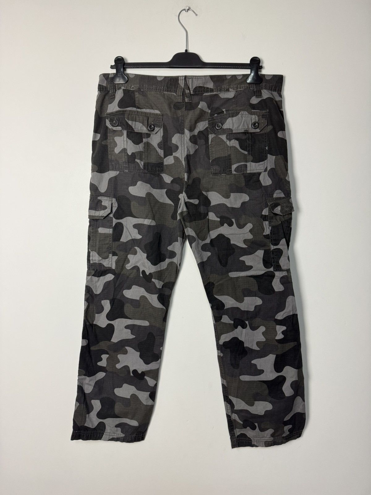 Southpole Vintage 00s Southpole Archive Grey Camo Cargo Pants Y2K Size US 38 / EU 54 - 6 Thumbnail