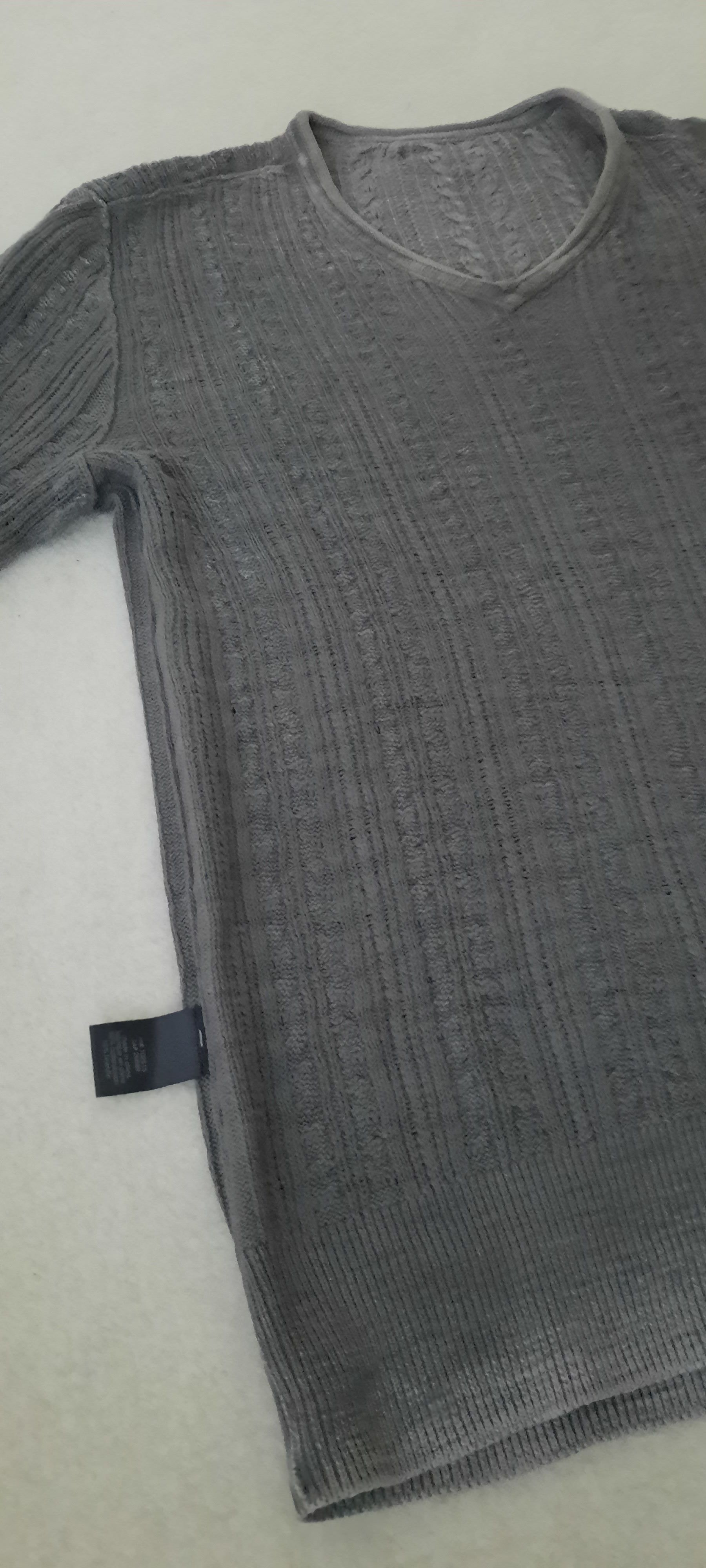 John Varvatos JOHN VARVATOS * U.S.A. Men's Sweater Gray Cotton Linen S Size US S / EU 44-46 / 1 - 10 Thumbnail