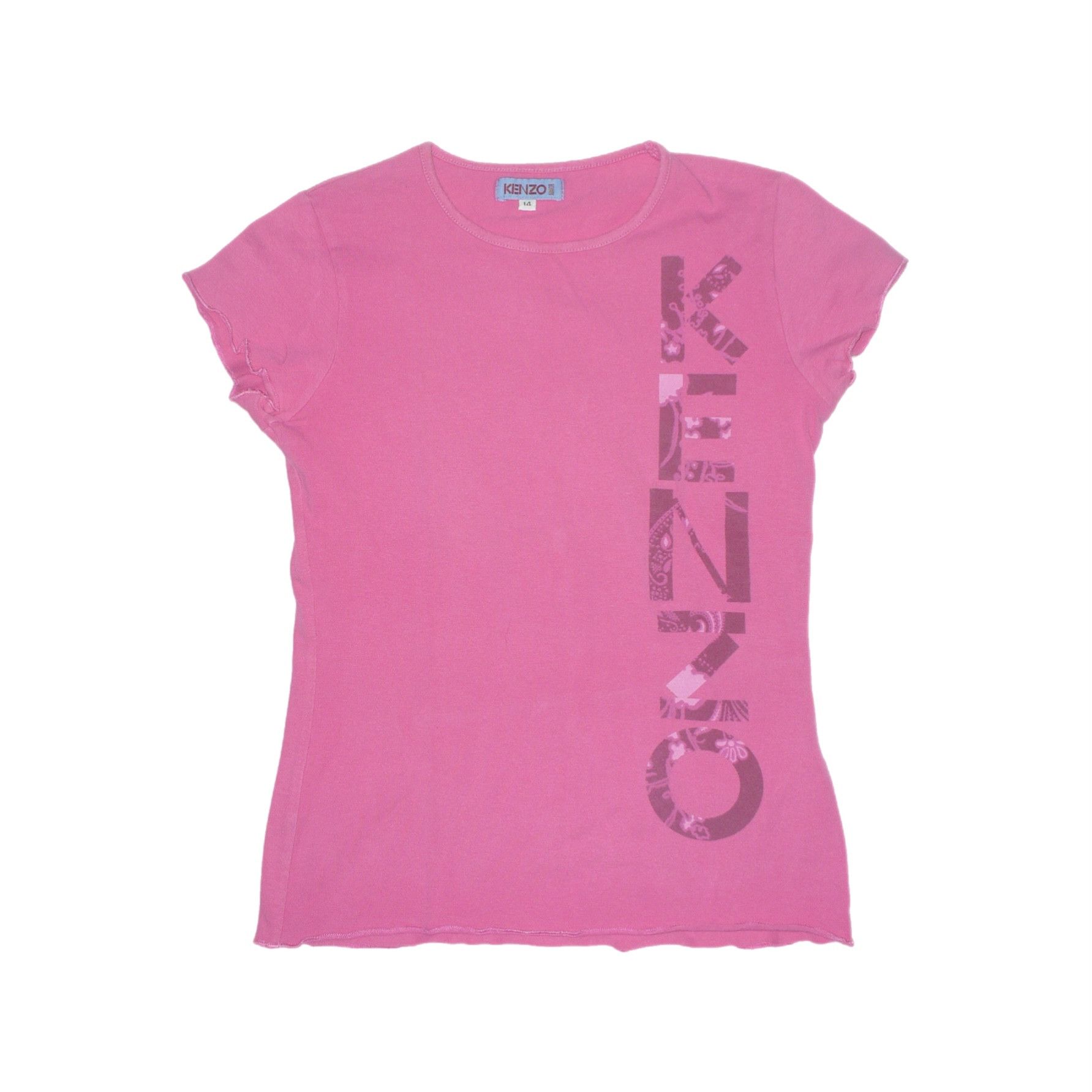 Kenzo Kenzo vintage pink logo tee Size XS / US 0-2 / IT 36-38 - 1 Thumbnail