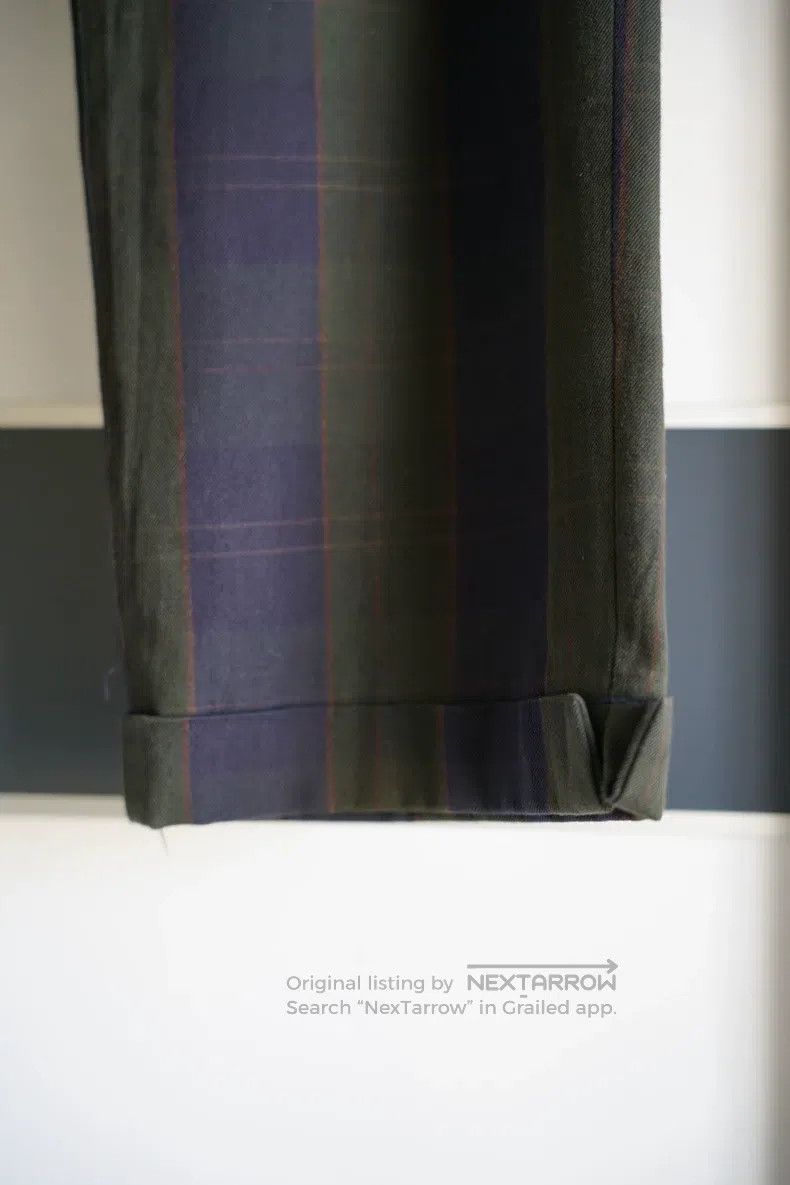Yohji Yamamoto YOHJI YAMAMOTO size L Checked Folded Wool Trousers Size US 27 - 4 Thumbnail
