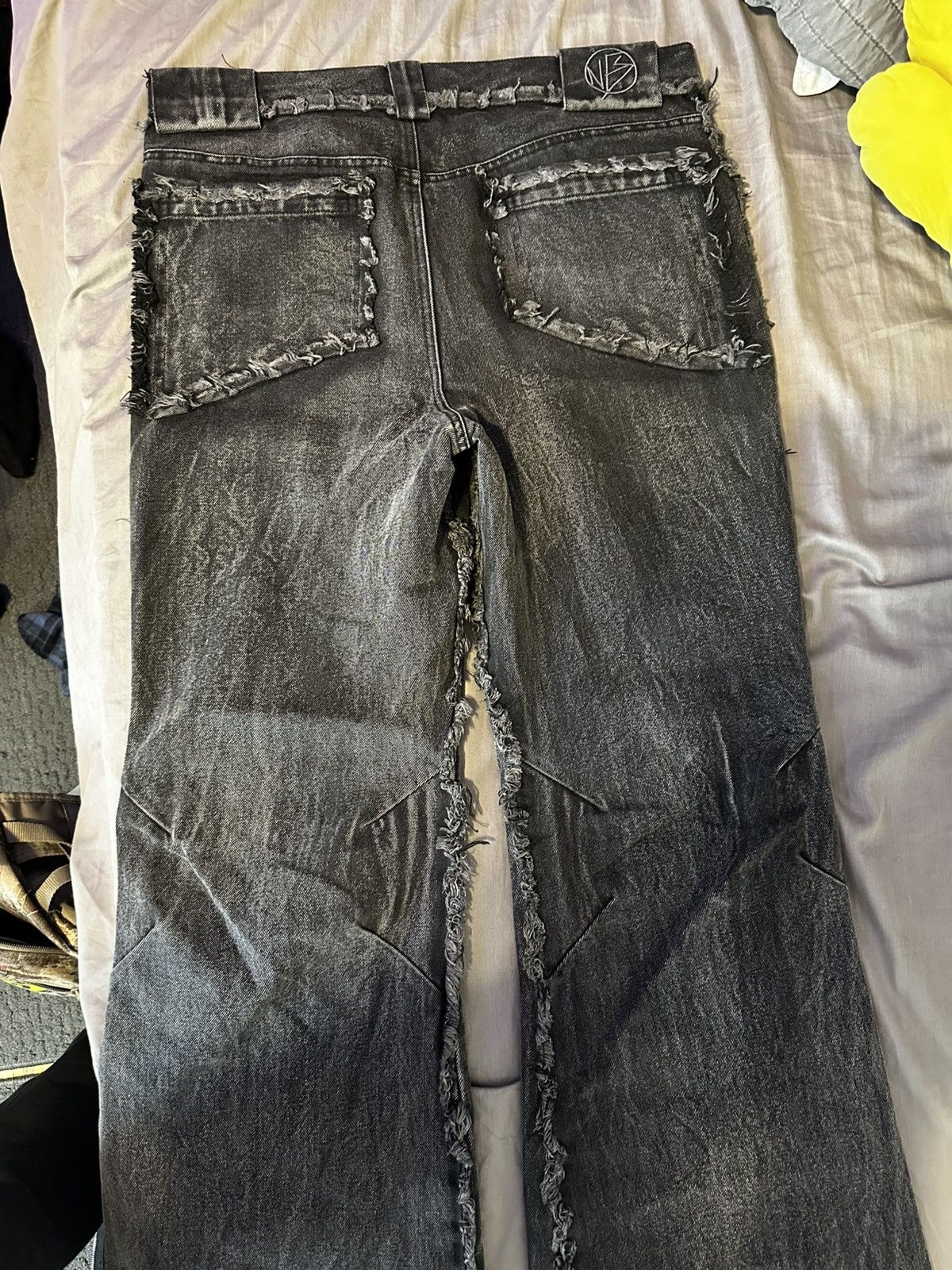 No Faith Studios No Faith Studios Mens Distressed Denim Size US 32 / EU 48 - 2 Thumbnail