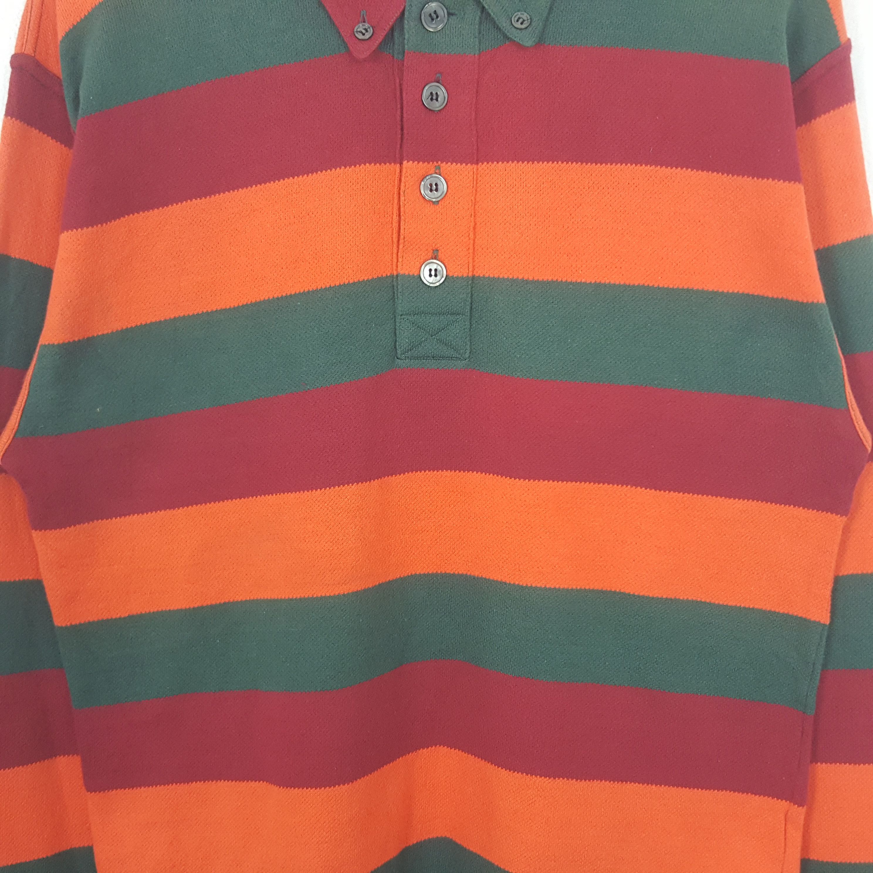 Nigel Cabourn Vintage Nigel Cabourn Designer Brand Stripes Polos RR1 Size US M / EU 48-50 / 2 - 2 Thumbnail