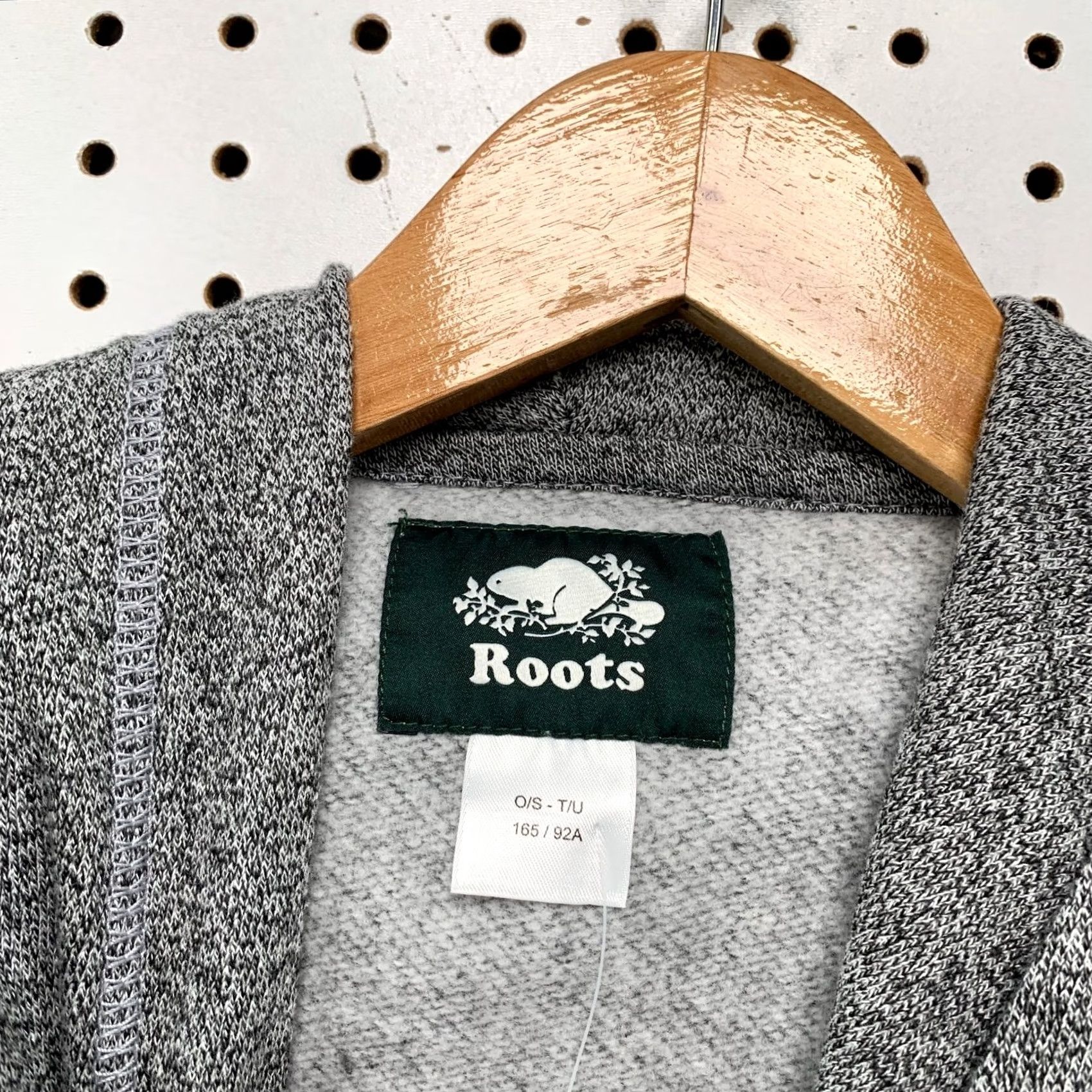 Roots Roots Fleece Hoodie Poncho Adult OS Gray Beaver Logo Canada NWT Hooded XS? Size US XXS / EU 40 - 5 Thumbnail