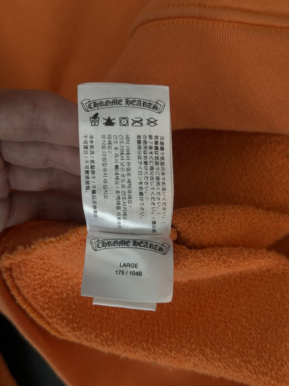 Chrome Hearts × Matty Boy Chrome Hearts Orange “LINK” Matty Boy Hoodie Size L Size US L / EU 52-54 / 3 - 17 Thumbnail