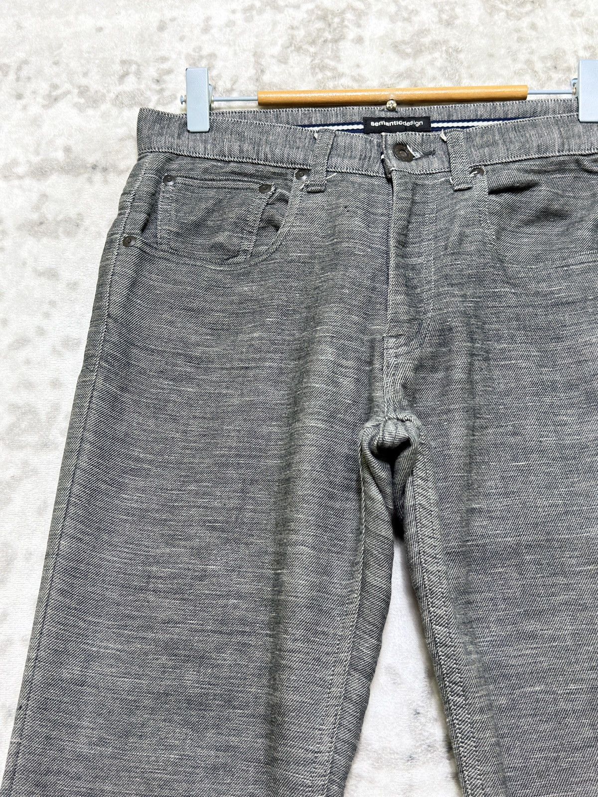 semanticdesign Semantic Design Slim Tapered Cinch Back Zip Pocket Pants Y2K Size US 29 - 4 Thumbnail