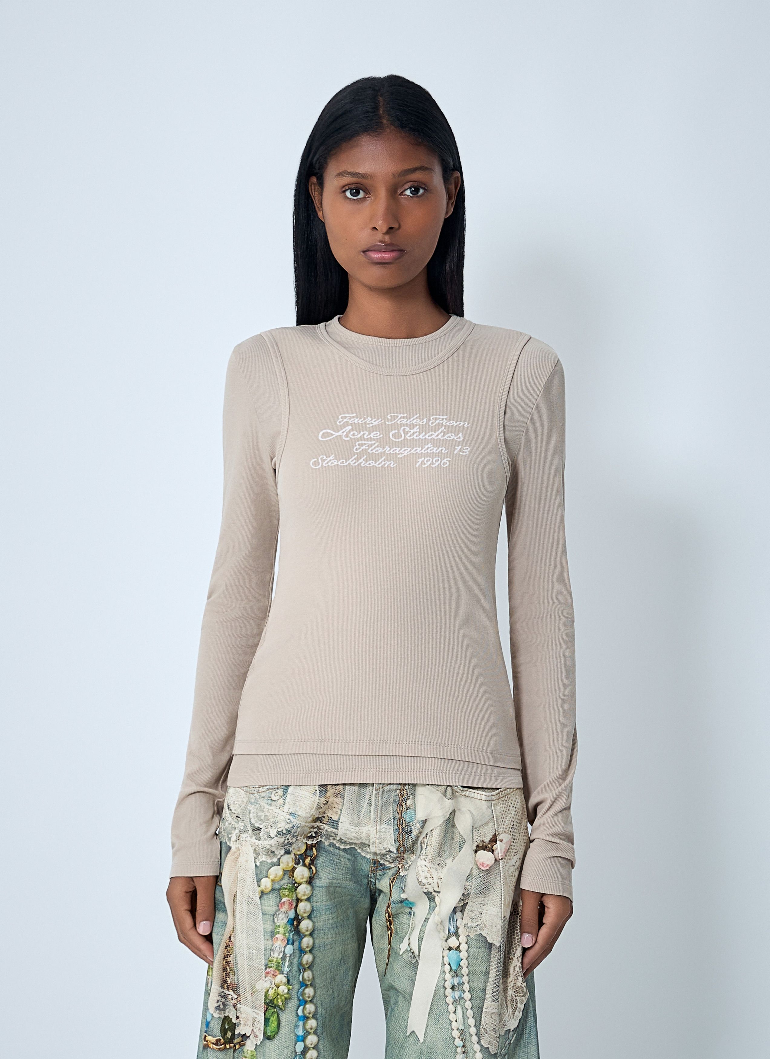 Acne Studios Logo Motif T-Shirt Size L / US 10 / IT 46 - 1 Thumbnail