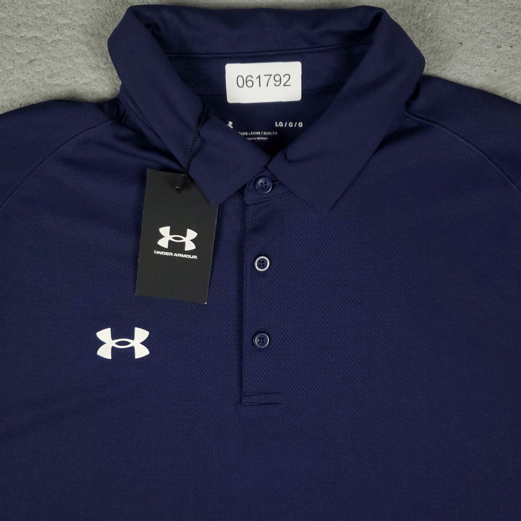 Under Armour Under Armour Polo Shirt Mens Size Large Navy Blue Golf Casual Short Sleeve Size US L / EU 52-54 / 3 - 2 Thumbnail