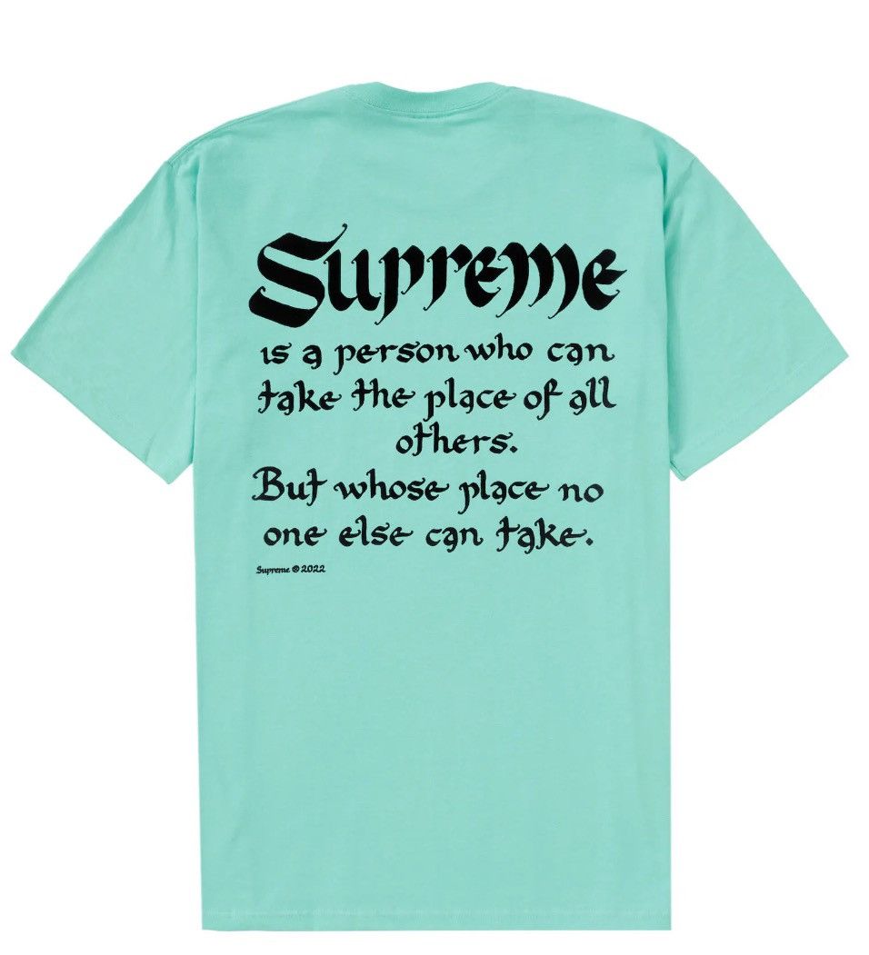 Supreme Supreme Person Tee (NEW) Size US L / EU 52-54 / 3 - 5 Thumbnail