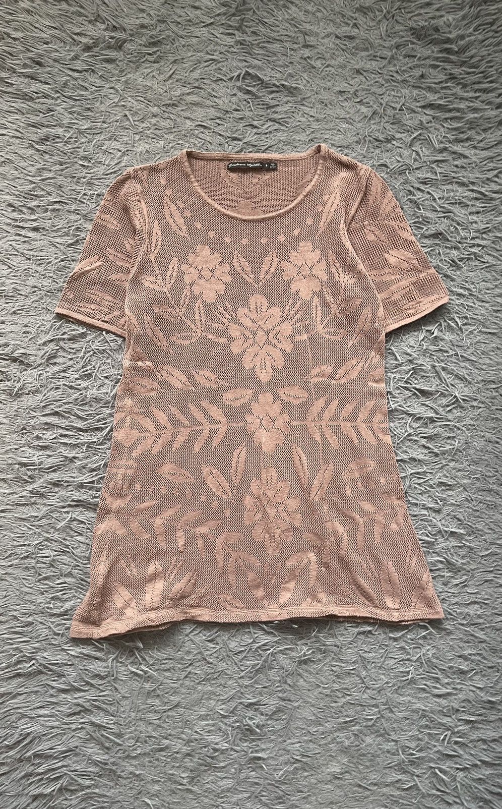 Gudrun Sjoden avant garde floral pattern ethnic blouse