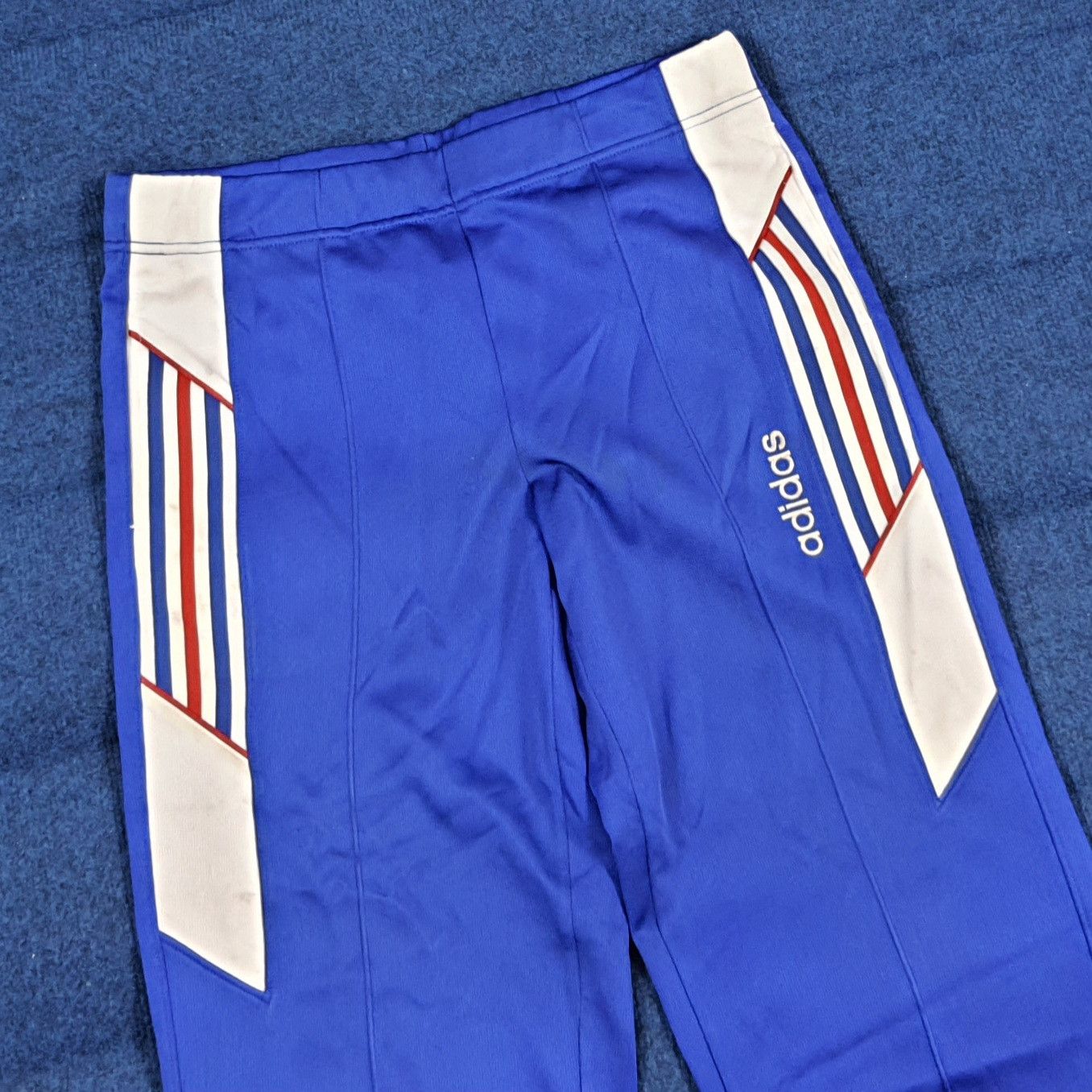 Adidas Vintage 90s Adidas Japan Blue Tracksuit Pants C297N14 Size US 32 / EU 48 - 2 Thumbnail