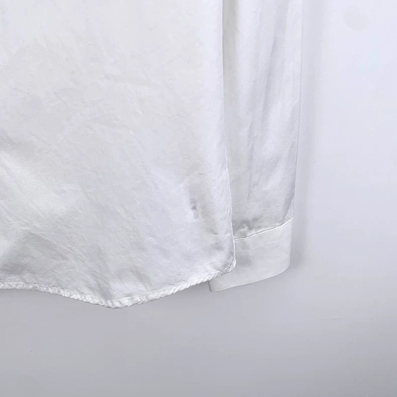 Givenchy Givenchy Givenchy White Cotton Long Sleeve ButtonUp Shirt Size US M / EU 48-50 / 2 - 4 Thumbnail
