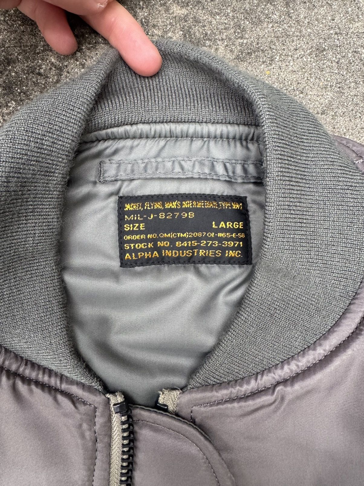Alpha Industries Vintage Alpha Industries Bomber Jacker Size US L / EU 52-54 / 3 - 5 Thumbnail