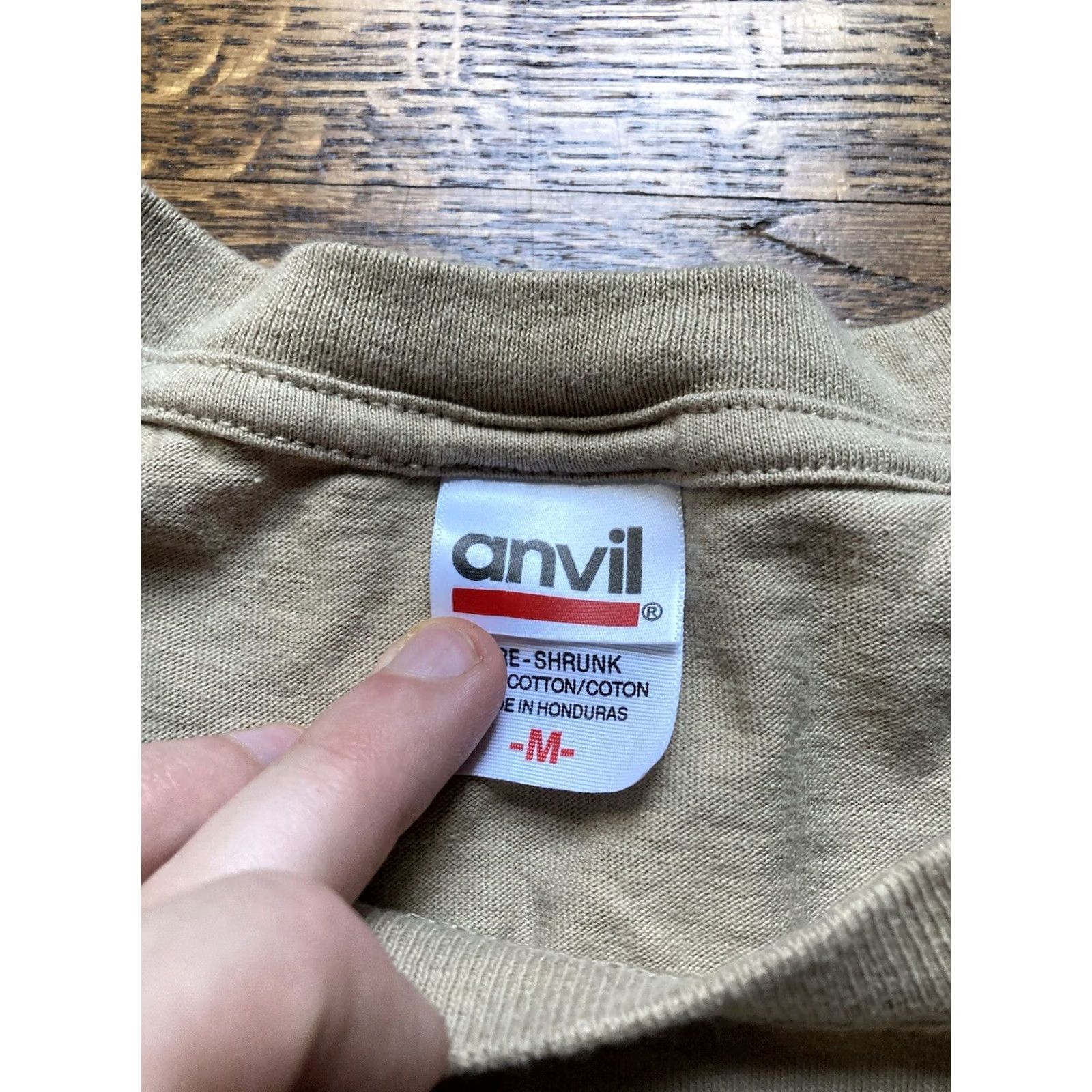 Anvil VINTAGE Operation Iraqi Freedom Shirt Thank Allah Its Thursday Mens M Beige Army Funny Mens Shirt Size US M / EU 48-50 / 2 - 4 Thumbnail