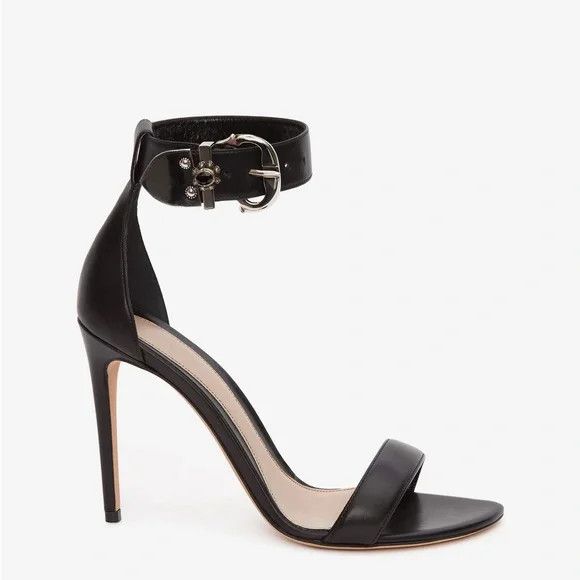 Alexander McQueen o1y0225 Sandals in Black Size US 8.5 / IT 38.5 - 1 Thumbnail