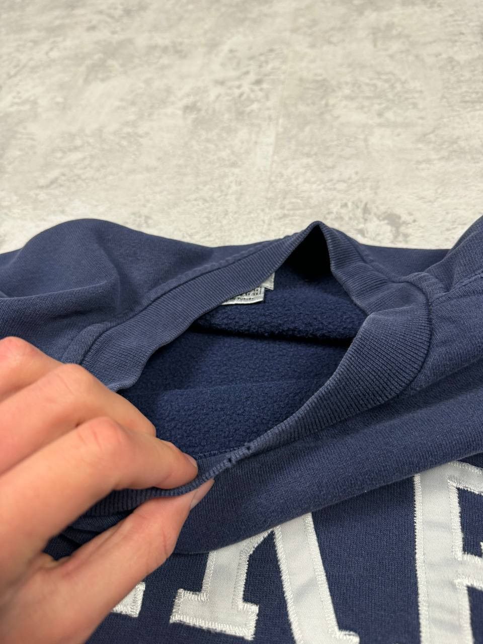 Nike Vintage Nike Y2K Dark Blue Sweatshirt Embroidered Big Logo Size US XL / EU 56 / 4 - 13 Thumbnail