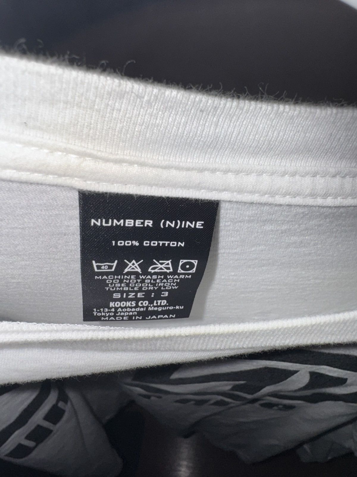 Number (N)ine WHITE NUMBER (N)INE LONG SLEEVE Size US L / EU 52-54 / 3 - 3 Thumbnail
